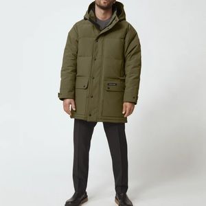 Canada Goose Emory Parka - it has an interior snow skirt and a drawcord hem.